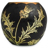 STEUBEN GOLD AURENE VASE "THIS