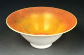 STEUBEN GOLD & CALCITE ART GLA