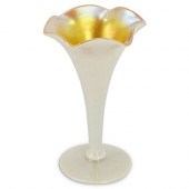 STEUBEN GOLD CALCITE VASEDESCR