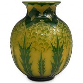 STEUBEN GREEN JADE VASEDESCRIP