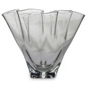STEUBEN HANDKERCHIEF GLASS CAN