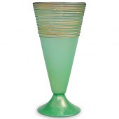 STEUBEN IRIDIZED GREEN JADE WI