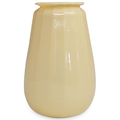 STEUBEN IVORY OPTIC RIBBED