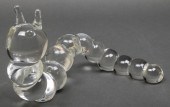STEUBEN LARGE CRYSTAL CATERPIL