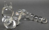STEUBEN LARGE CRYSTAL CATERPIL