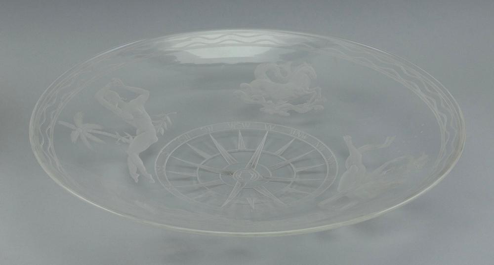 STEUBEN "MARINER'S" GLASS BOWL 20TH