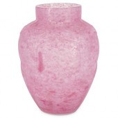STEUBEN MATTE ROSE CINTRA VASE
