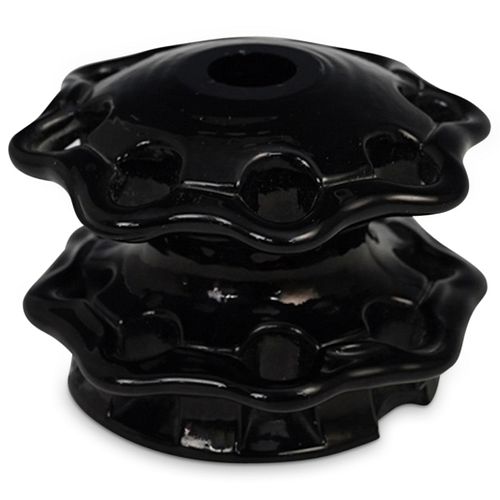 STEUBEN MIRROR BLACK TWO-TIER