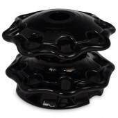 STEUBEN MIRROR BLACK TWO-TIER