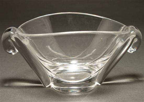 Steuben molded crystal double