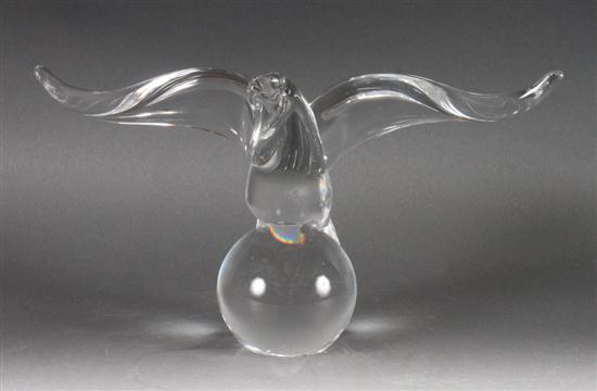 Steuben molded crystal eagle