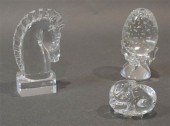 STEUBEN MOLDED GLASS HORSEHEAD