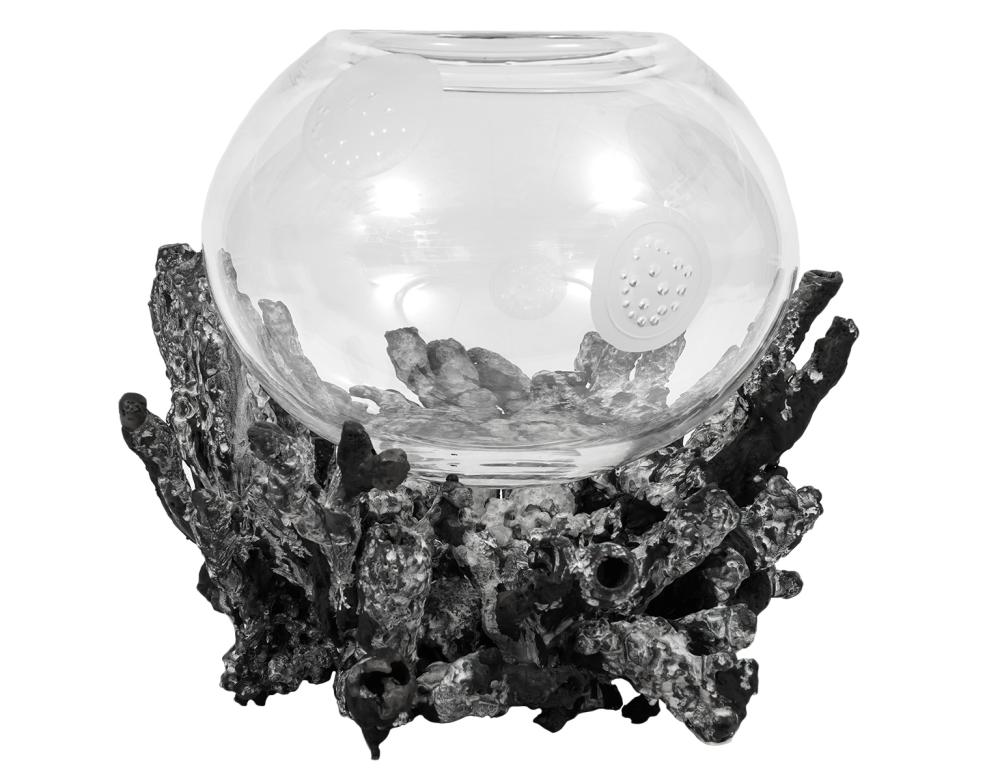 STEUBEN 'OCEAN REEF BOWL' BY M. OKA