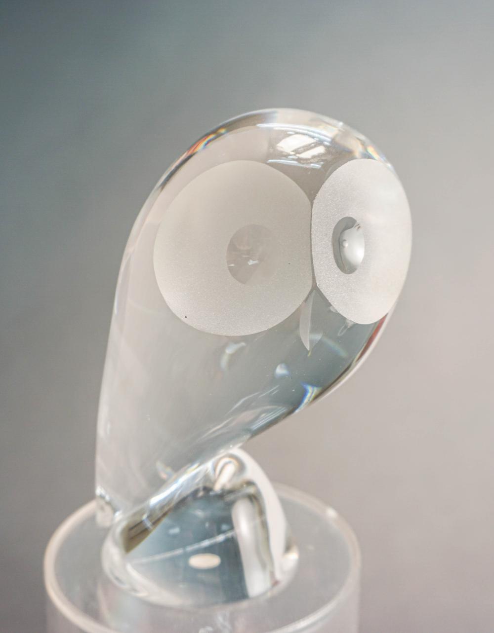 STEUBEN PARTIAL FROSTED CRYSTAL