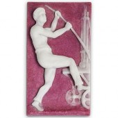 STEUBEN PATE DE VERRE FIGURAL