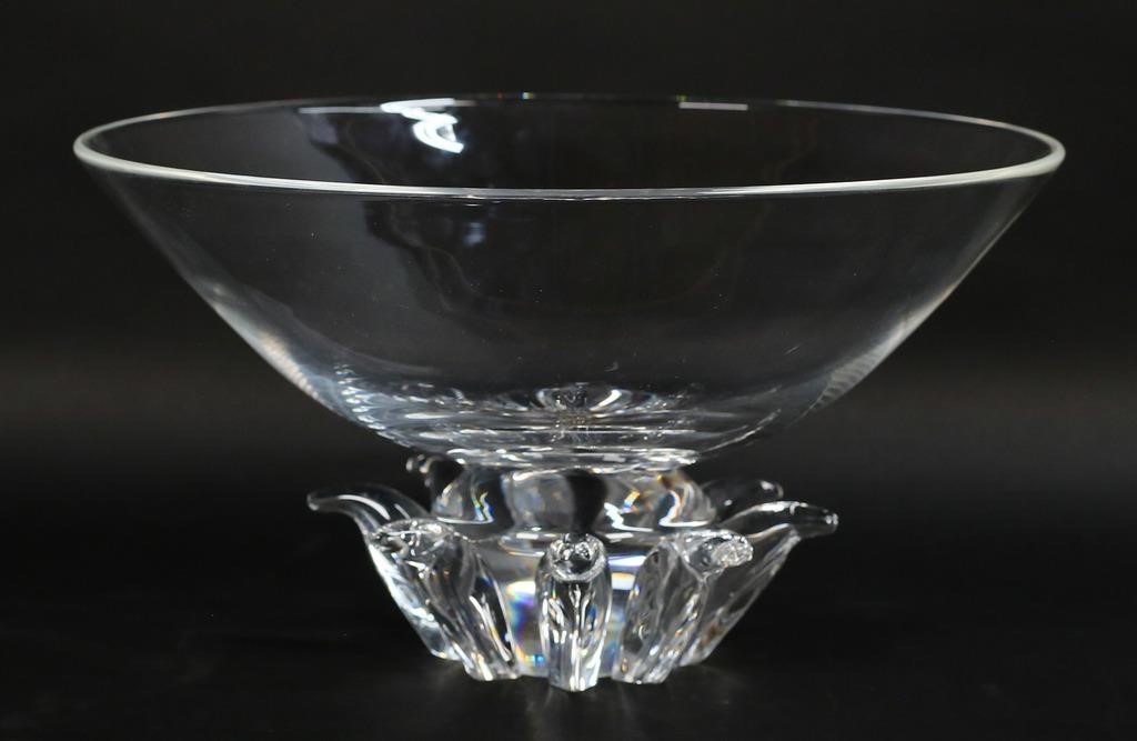 STEUBEN PEONY ART GLASS CENTER