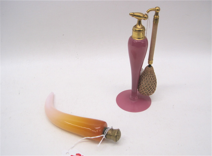 STEUBEN PLUM JADE ART GLASS PERFUME