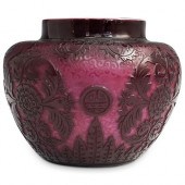 STEUBEN PLUM JADE BOWLDESCRIPT