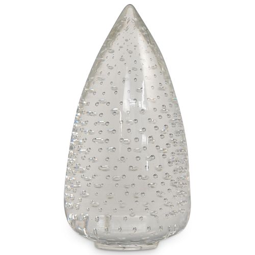 STEUBEN POINTED BUBBLE GLASS