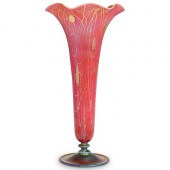 STEUBEN RED AURENE FOOTED FLOR