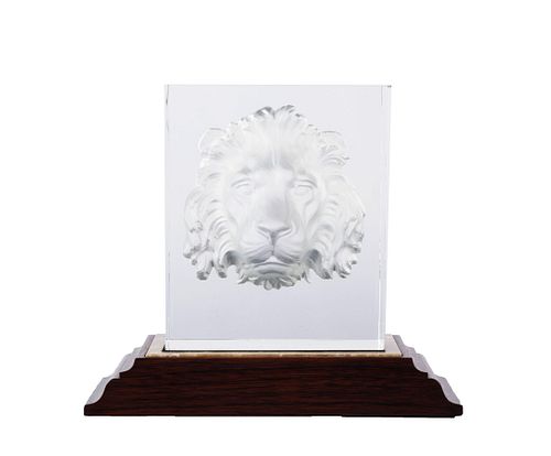 STEUBEN "REGAL LION" INTAGLIO