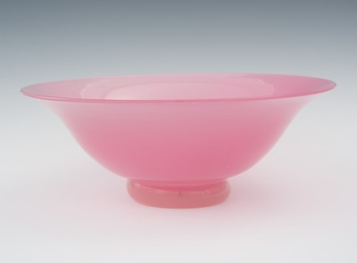 Steuben Rosaline Bowl Rose color