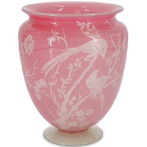 STEUBEN ROSALINE OVER ALABASTER