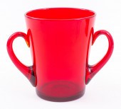 STEUBEN RUBY RED GLASS CHAMPAG