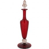 STEUBEN SELENIUM RED AND SILVE
