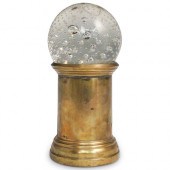 STEUBEN SOLID GLASS BALL LUMIN