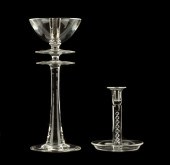 STEUBEN TALL STERLING CANDLEHO