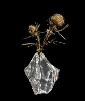 STEUBEN THISTLE ON A ROCK SCUL