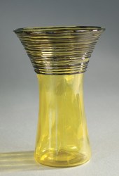 STEUBEN THREADED ART GLASS VAS