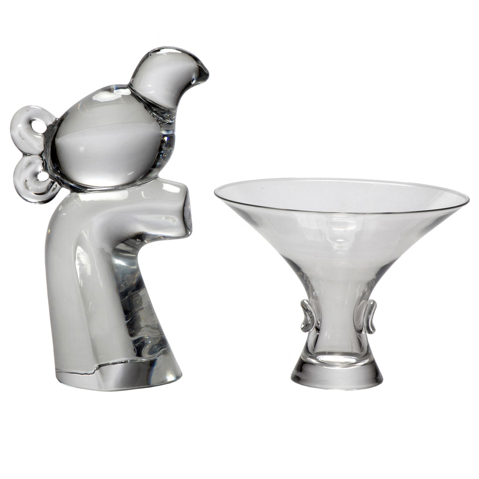 STEUBEN VASE AND ORREFORS