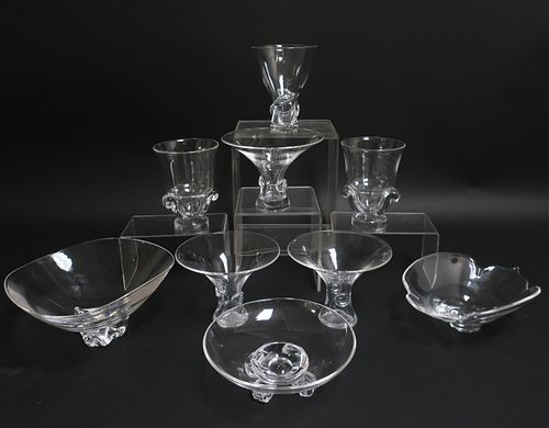 STEUBEN VASES, BOWLSCalyx leaf