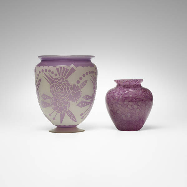 Steuben. Vases, set of two. c.