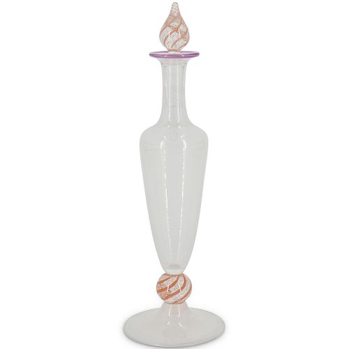 STEUBEN VERRE DE SOIE AND SILVERINE