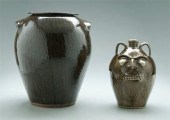Steve Abee face jug and jar, b
