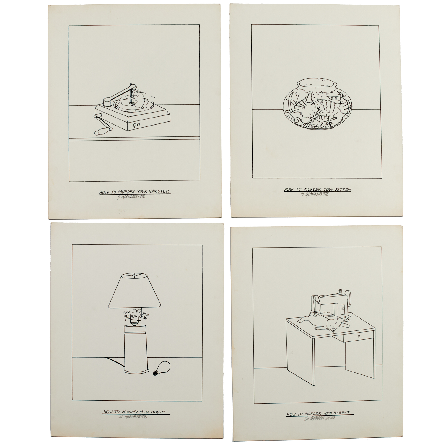 STEVE GIANAKOS, (4) DRAWINGS