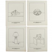 STEVE GIANAKOS, (4) DRAWINGS S