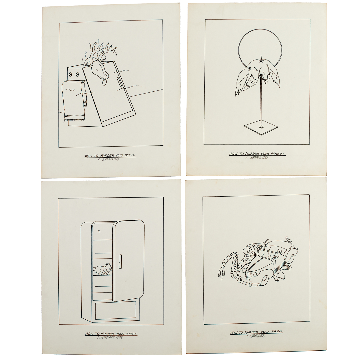 STEVE GIANAKOS, (4) DRAWINGS