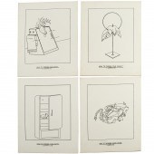 STEVE GIANAKOS, (4) DRAWINGS S