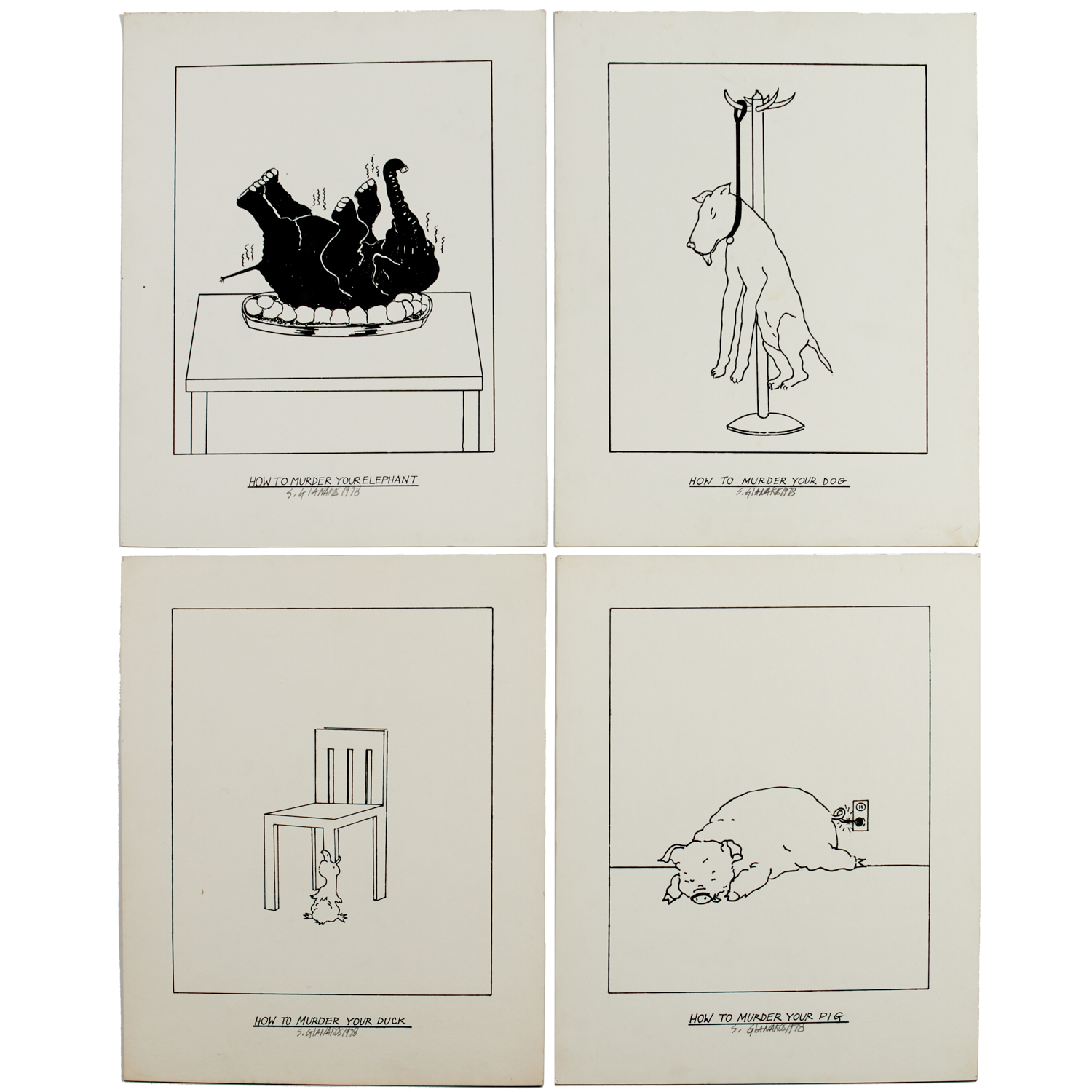 STEVE GIANAKOS, (4) DRAWINGS