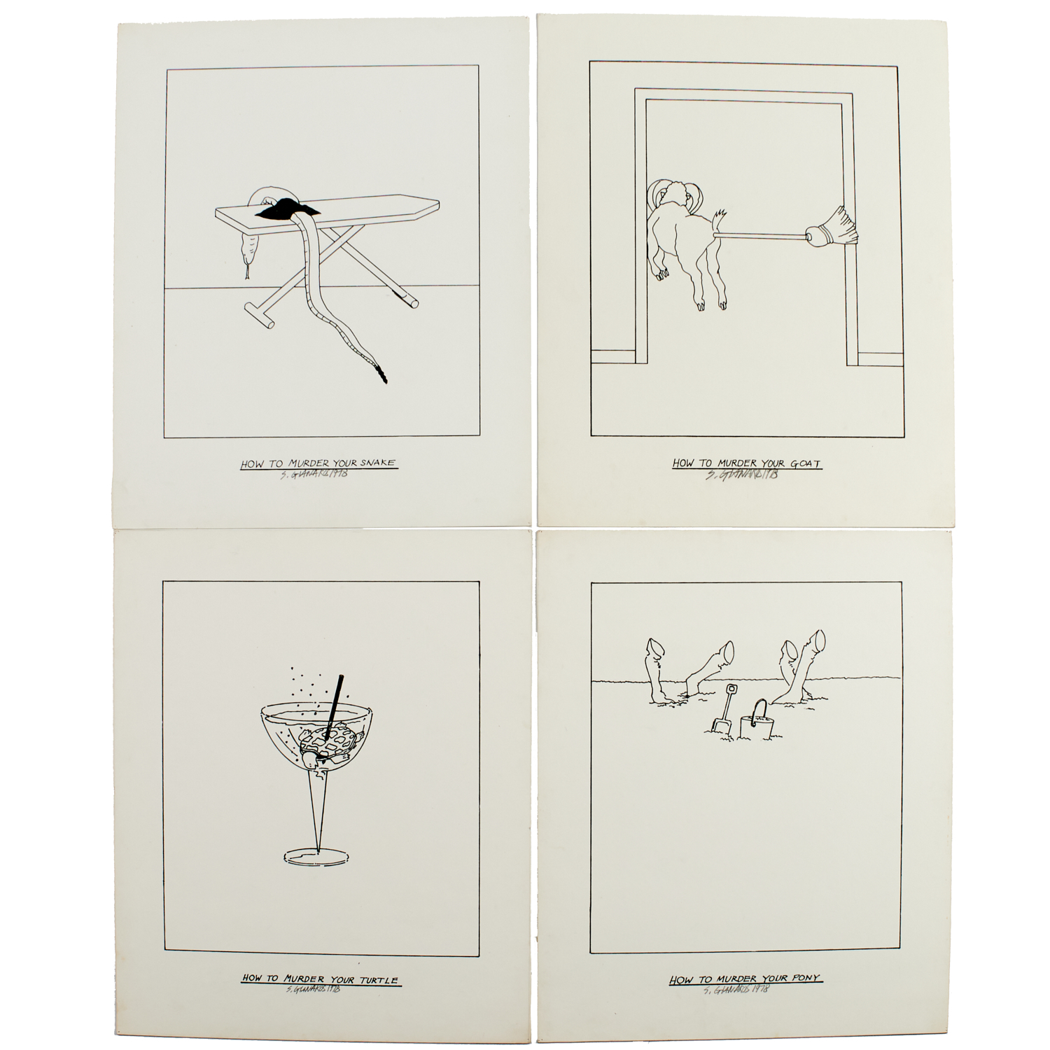 STEVE GIANAKOS, (4) DRAWINGS