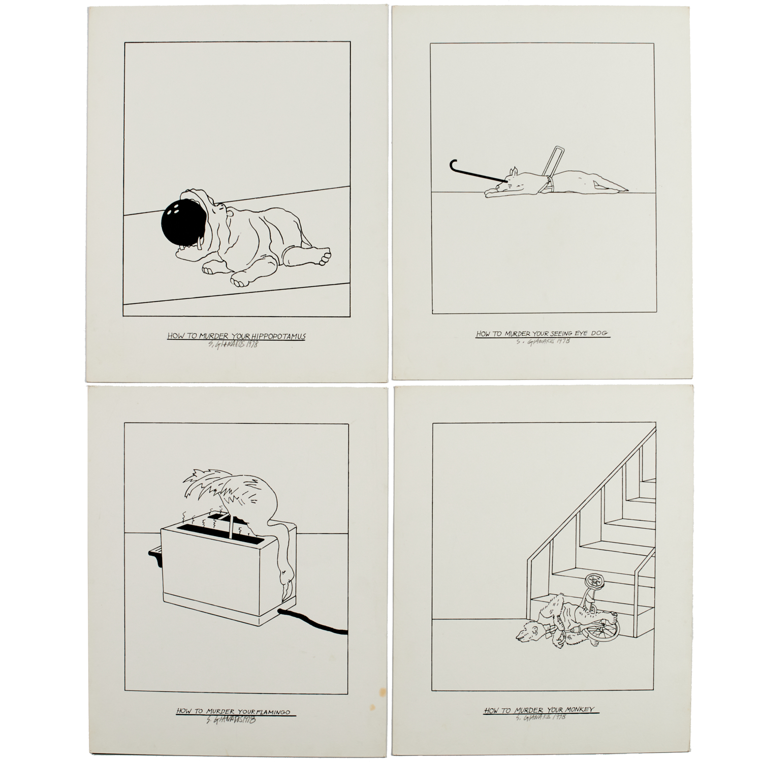 STEVE GIANAKOS, (4) DRAWINGS