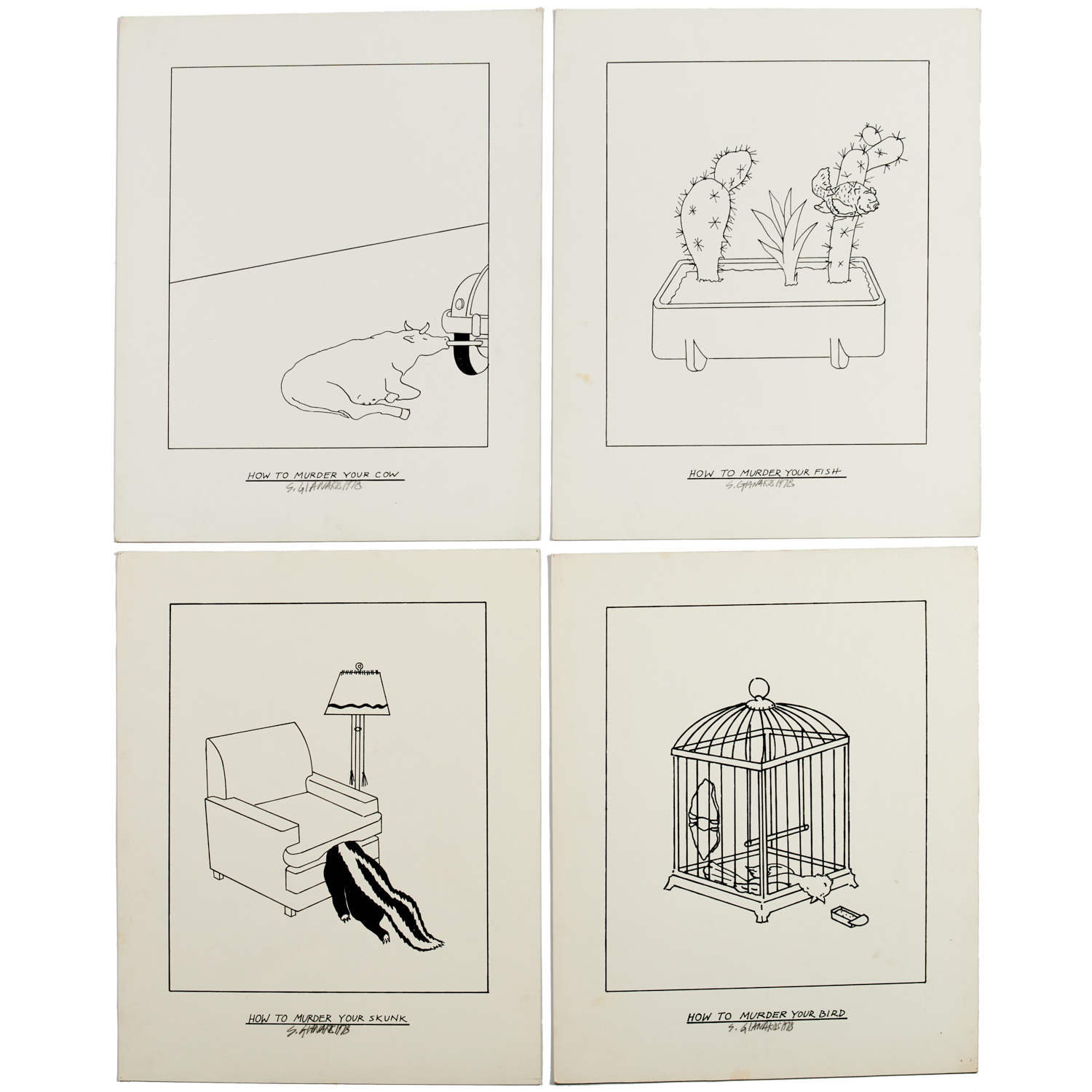 STEVE GIANAKOS, (4) DRAWINGS