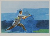 STEVE KUZMA LITHOGRAPH, TENNIS