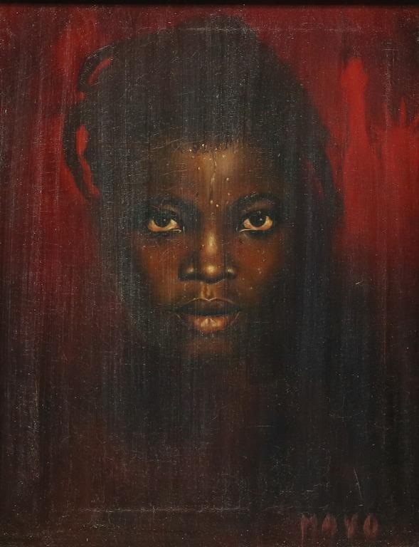 STEVE MAYO OIL ON CANVAS PORTRAIT