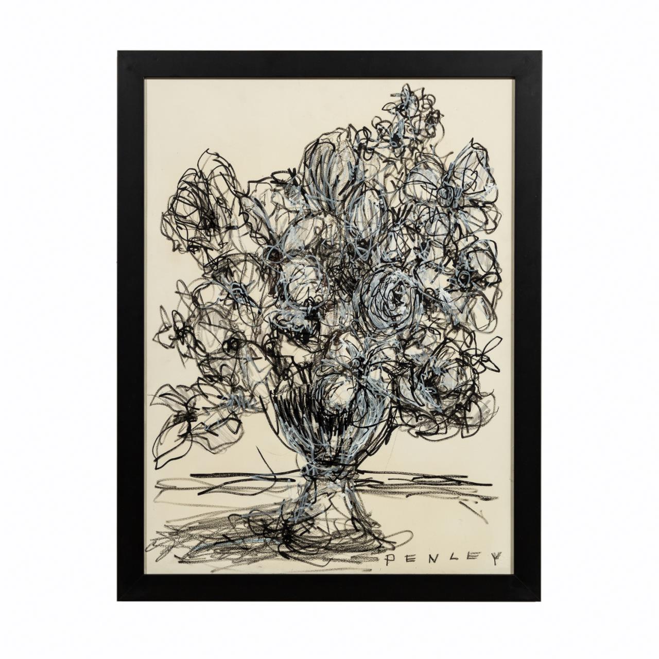 STEVE PENLEY, MIXED MEDIA FLORAL