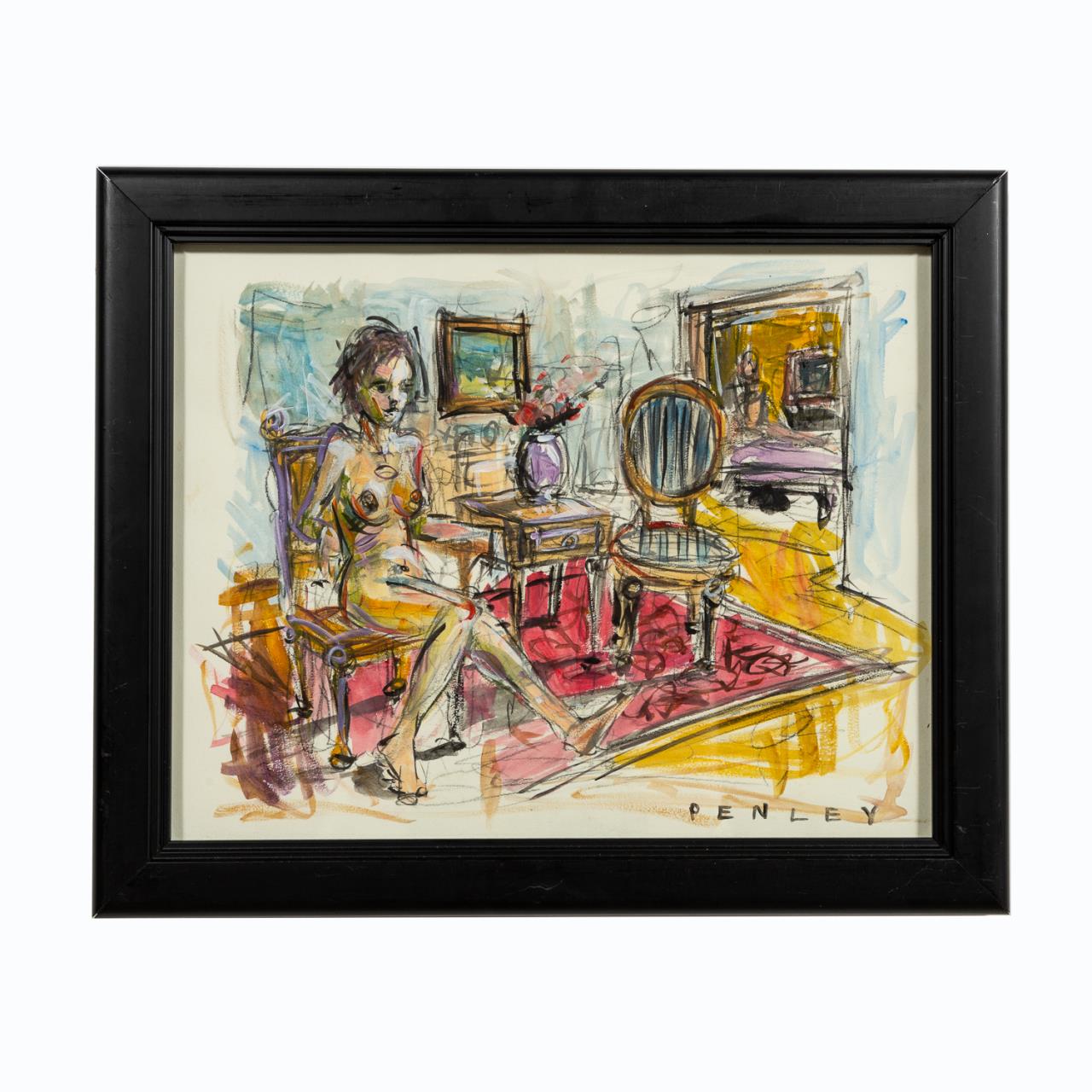STEVE PENLEY, NUDE IN INTERIOR,